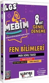 Ders Arkadaşım 8. Sınıf LGS MEBİM Fen Bilimleri 8 Adet Genel Deneme