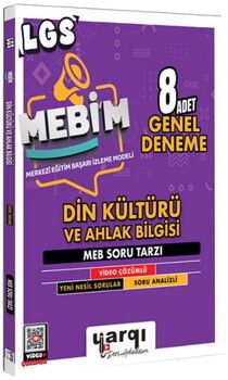 Ders Arkadaşım 8. Sınıf LGS MEBİM Din Kültürü ve Ahlak Bilgisi 8 Adet Genel Deneme