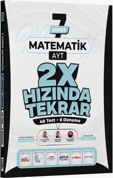 Ders Platosu AYT Matematik 7 Günde 2X Hızında Tekrar Deneme