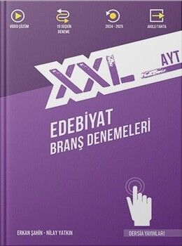 Dersia Yayınları AYT XXL Edebiyat Branş Denemeleri Güncel Baskı