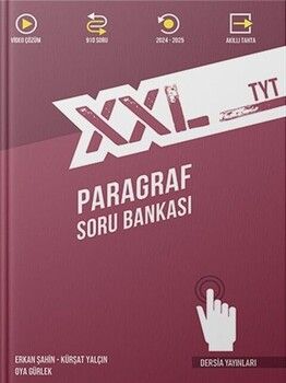 Dersia Yayınları TYT XXL Türkçe Paragraf Soru Bankası Güncel Baskı