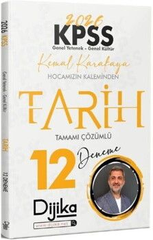 Dijika Yayınları 2026 KPSS Tarih 12 Deneme Çözümlü