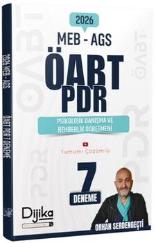 Dijika Yayınları ÖABT MEB AGS PDR Psikolojik Danışma ve Rehberlik Öğretmeni 7 Deneme