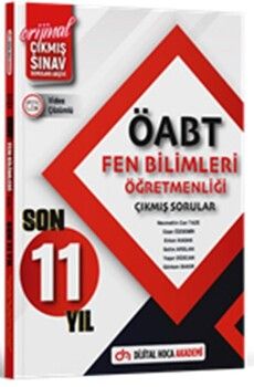 Dijital Hoca 2024 ÖABT Fen Bilimleri Öğretmenliği Son 11 Yıl Orijinal Çıkmış Sınav Soruları Konu Analizli Video Çözümlü