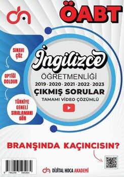 Dijital Hoca ÖABT İngilizce Öğretmenliği Son 5 Yıl Çıkmış Sorular Video Çözümlü