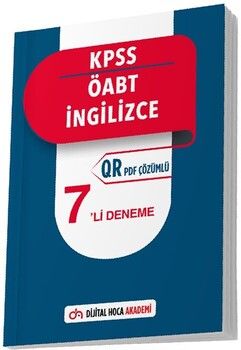Dijital Hoca Yayınları ÖABT İngilizce 7 Deneme PDF Çözümlü