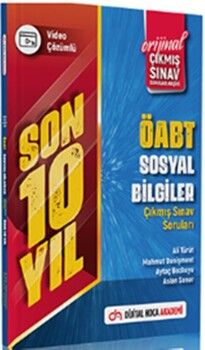 Dijital Hoca ÖABT Sosyal Bilgiler Öğretmenliği Son 10 Yıl Orijinal Çıkmış Sınav Soruları Video Çözümlü
