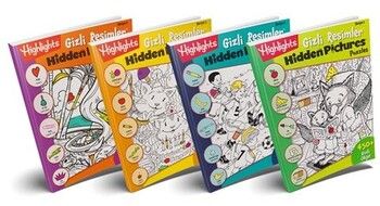 Dikkat Atölyesi Yayınları Hidden Pictures Gizli Resimler 4 lü Set
