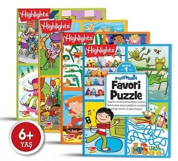 Dikkat Atölyesi Yayınları Puzzlemania Favori Puzzle 4 lü Set