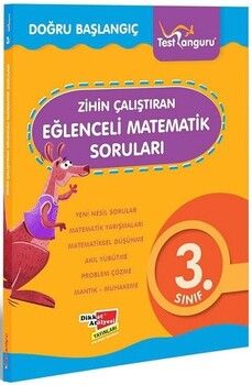 Dikkat Atölyesi Yayınları 3. Sınıf Matematik Zihin Çalıştıran Eğlenceli Kanguru Soruları