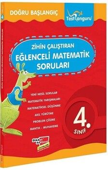 Dikkat Atölyesi Yayınları 4. Sınıf Matematik Zihin Çalıştıran Eğlenceli Kanguru Soruları