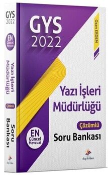 Dizgi Kitap 2022 GYS Yazı İşleri Müdürlüğü Soru Bankası Çözümlü Görevde Yükselme