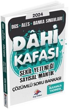Dizgi Kitap 2024 DGS ALES Dahi Kafası Şekil Yeteneği Sayısal Mantık Çözümlü Soru Bankası