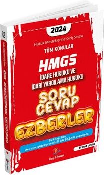Dizgi Kitap 2024 HMSG Soru Cevap Ezberler İdare Hukuku Ve İdari Yargılama Hukuku
