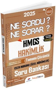 Dizgi Kitap 2025 HMGS Hakimlik Ceza Hukuku Özel Hükümler Ne Sordu Ne Sorar Soru Bankası