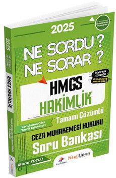 Dizgi Kitap 2025 HMGS Hakimlik Ceza Muhakemesi Hukuku Ne Sordu Ne Sorar Soru Bankası