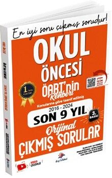 Dizgi Kitap 2025 MEB AGS ÖABT nin Rehberi Okul Öncesi Öğretmenliği Son 9 Yıl Çıkmış Sorular