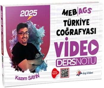 Dizgi Kitap 2025 MEB AGS Türkiye Coğrafyası Video Ders Notları