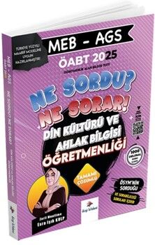 Dizgi Kitap 2025 MEB AGS ÖABT Ne Sordu Ne Sorar Din Kültürü ve Ahlak Bilgisi Öğretmenliği Tamamı Pdf Çözümlü Soru Bankası