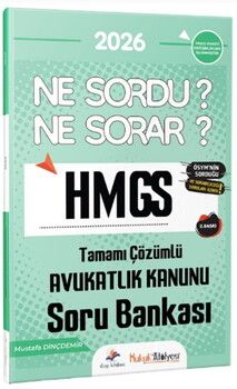 Dizgi Kitap 2026 Hukuk Atölyesi HMGS Ne Sordu Ne Sorar Avukatlık Kanunu Tamamı Çözümlü Soru Bankası