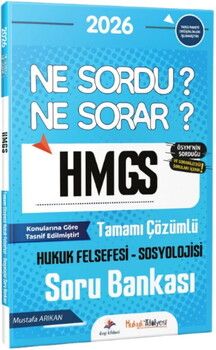 Dizgi Kitap 2026 Hukuk Atölyesi HMGS Ne Sordu Ne Sorar Hukuk Felsefesi Sosyolojisi Tamamı Çözümlü Soru Bankası