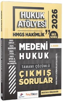 Dizgi Kitap 2026 Hukuk Atölyesi HMGS Hakimlik Medeni Hukuk Çıkmış Sorular