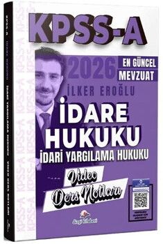  Dizgi Kitap 2026 KPSS A Grubu İdare Hukuku, İdari Yargılama Hukuku Video Ders Notları