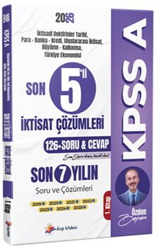  Dizgi Kitap 2026 KPSS A Son 5 li İktisat Son 7 Yıl Tamamı Çözümlü Orijinal Çıkmış Sorular 1. Kitap