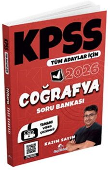 Dizgi Kitap 2026 Tüm Adaylar İçin KPSS Coğrafya Tamamı Video Çözümlü Soru Bankası