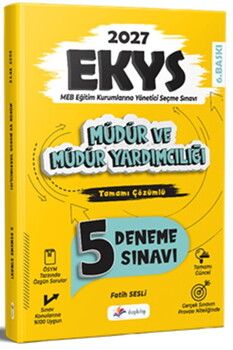 Dizgi Kitap 2027 MEB EKYS Müdür ve Müdür Yardımcılığı Tamamı Çözümlü 5 li Deneme