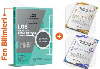 Dizgi Kitap 2027 MEB LGS Sayısal Fen Bilimleri Çalışma Kitabı Çıkmış Sorular ve Örnek Sorular Türkiye Geneli Deneme Hediyeli