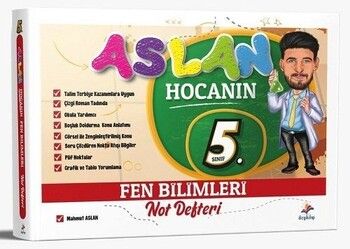 Dizgi Kitap 5. Sınıf Aslan Hocanın Fen Bilimleri Ders Notu
