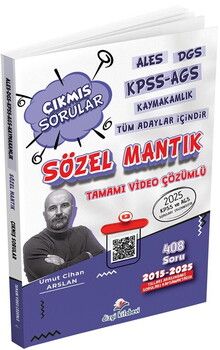 Dizgi Kitap ALES DGS KPSS AGS Kaymakamlık Tüm Adaylar İçin Sözel Mantık Tamamı Video Çözümlü Çıkmış Sorular