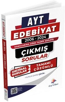 Dizgi Kitap AYT Edebiyat Konularına Göre Tasnif Edilmiş Tamamı PDF Çözümlü Çıkmış Sorular
