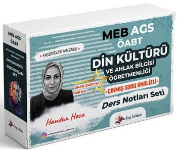 Dizgi Kitap ÖABT MEB AGS Din Kültürü ve Ahlak Bilgisi Çıkmış Soru Analizli Ders Notları Seti