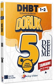 Dizgi Kitap Doruk DHBT Din Hizmetleri Alan Bilgisi Testi Tamamı Çözümlü 5 Deneme Sınavı