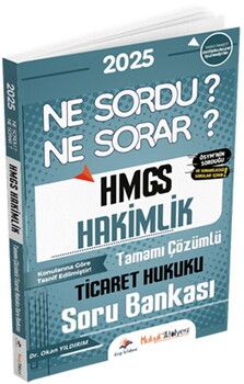 Dizgi Kitap Hukuk Atölyesi HMGS Hakimlik Ne Sordu Ne Sorar Ticaret Hukuku Tamamı Çözümlü Soru Bankası
