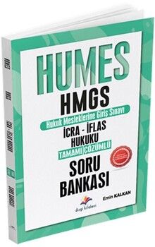 Dizgi Kitap Humes HMGS İcra İflas Hukuku Tamamı Çözümlü Soru Bankası