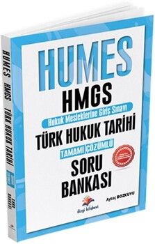 Dizgi Kitap Humes HMGS Türk Hukuk TarihiTamamı Çözümlü Soru Bankası