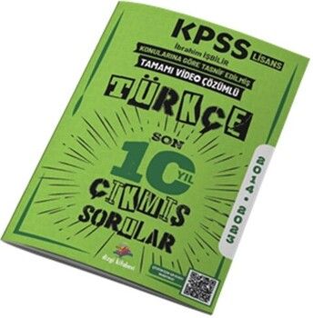 Dizgi Kitap KPSS Lisans Türkçe Son 10 Yıl Konu Konu Çıkmış Sorular