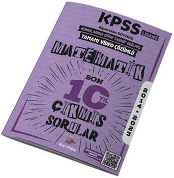 Dizgi Kitap KPSS Lisans Matematik Son 10 Yıl Konu Konu Çıkmış Sorular