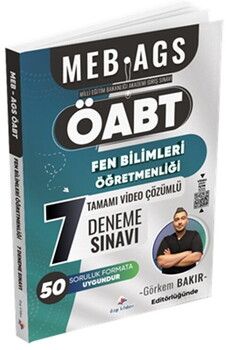 Dizgi Kitap MEB AGS Fen Bilimleri Öğretmenliği Tamamı Video Çözümlü Fasiküller Halinde 7 Deneme Sınavı