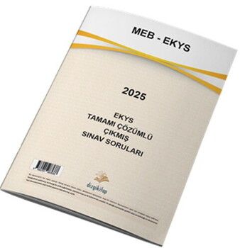 Dizgi Kitap MEB EKYS Tamamı Çözümlü 2025 Sınavı Tek Fasikül Orijinal Çıkmış Sorular
