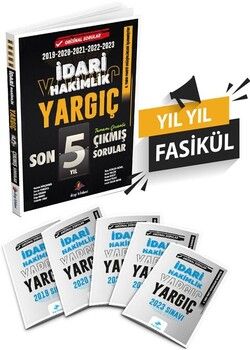 Dizgi Kitap Yargıç İdari Hakimlik Son 5 Yıl Çözümlü Orijinal Çıkmış Sorular