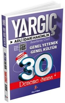 Dizgi Kitap Yargıç Adli İdari Hakimlik Sınavlarına Özel Genel Yetenek Genel Kültür 30 Deneme Sınavı