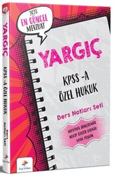 Dizgi Kitap Yayınları 2023 KPSS A Grubu YARGIÇ Özel Hukuk Ders Notları Seti