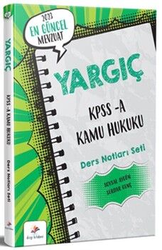Dizgi Kitap Yayınları 2023 KPSS A Grubu YARGIÇ Kamu Hukuku Ders Notları Seti