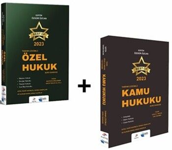 Dizgi Kitap Yayınları 2023 Best Of Tamamı Çözümlü Kamu Hukuku ve Özel Hukuk Soru Bankası 2 li Set