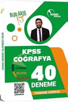 Doktrin Yayınları KPSS Coğrafya 40 Deneme Çözümlü
