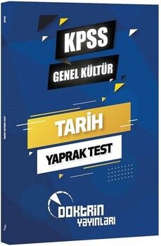 Doktrin Yayınları KPSS Genel Kültür Tarih Yaprak Test